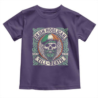 Irish Pride Toddler T Shirt Irish Hooligan Ireland Flag Skull