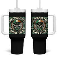 Irish Pride Tumbler With Handle Irish Hooligan Ireland Flag Skull