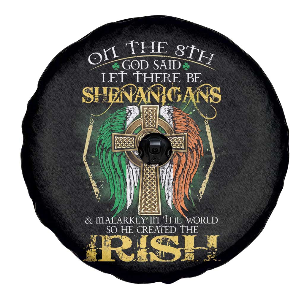 Irish Pride Spare Tire Cover God Said Let There Be Shenanigans And Malarkey In The World So He Created The Irish