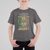 Irish Pride T Shirt For Kid God Said Let There Be Shenanigans And Malarkey In The World So He Created The Irish