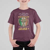 Irish Pride T Shirt For Kid God Said Let There Be Shenanigans And Malarkey In The World So He Created The Irish