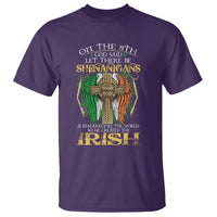 Irish Pride T Shirt God Said Let There Be Shenanigans And Malarkey In The World So He Created The Irish