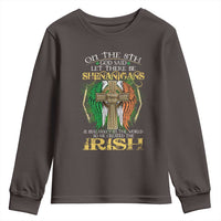 Irish Pride Youth Sweatshirt God Said Let There Be Shenanigans And Malarkey In The World So He Created The Irish