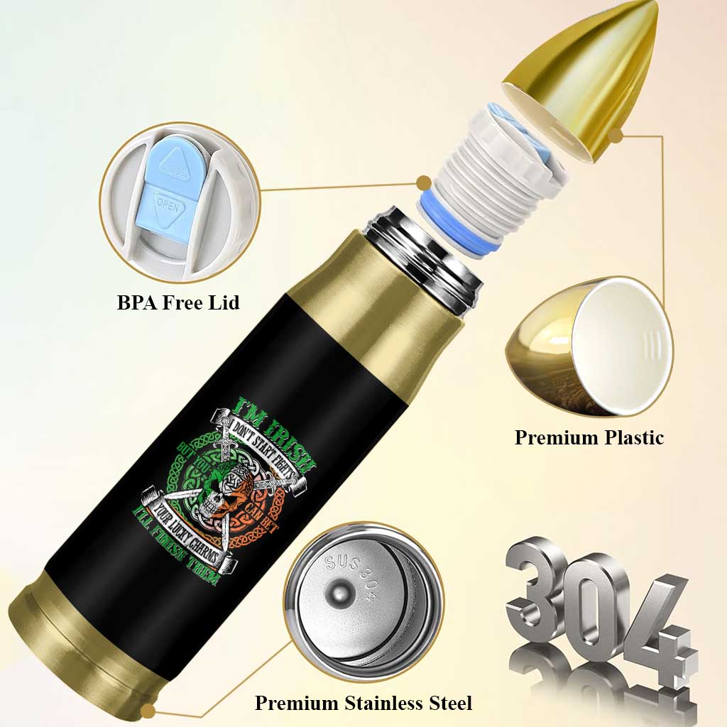 Irish Pride Bullet Tumbler You Can Bet Your Lucky Charms I'll Finish Them