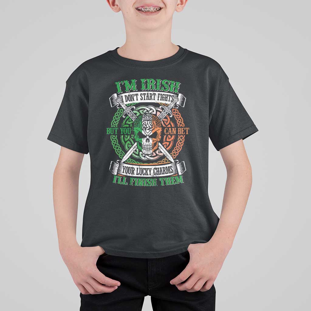 Irish Pride T Shirt For Kid You Can Bet Your Lucky Charms I'll Finish Them