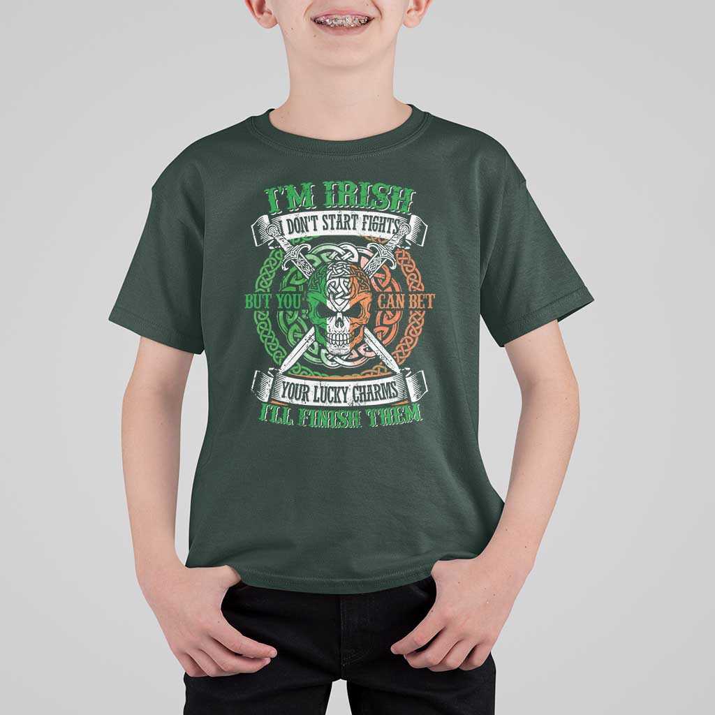 Irish Pride T Shirt For Kid You Can Bet Your Lucky Charms I'll Finish Them