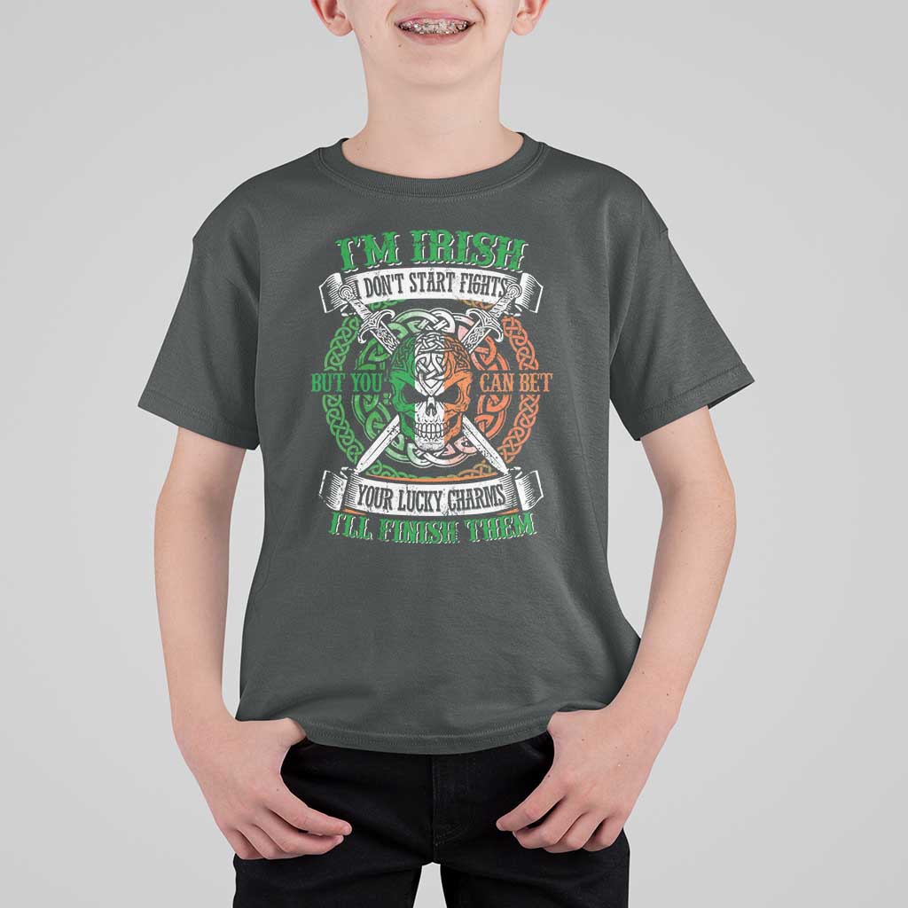 Irish Pride T Shirt For Kid You Can Bet Your Lucky Charms I'll Finish Them