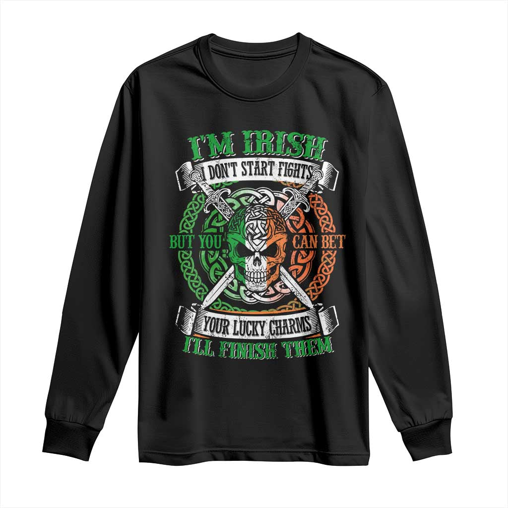 Irish Pride Long Sleeve Shirt You Can Bet Your Lucky Charms I'll Finish Them