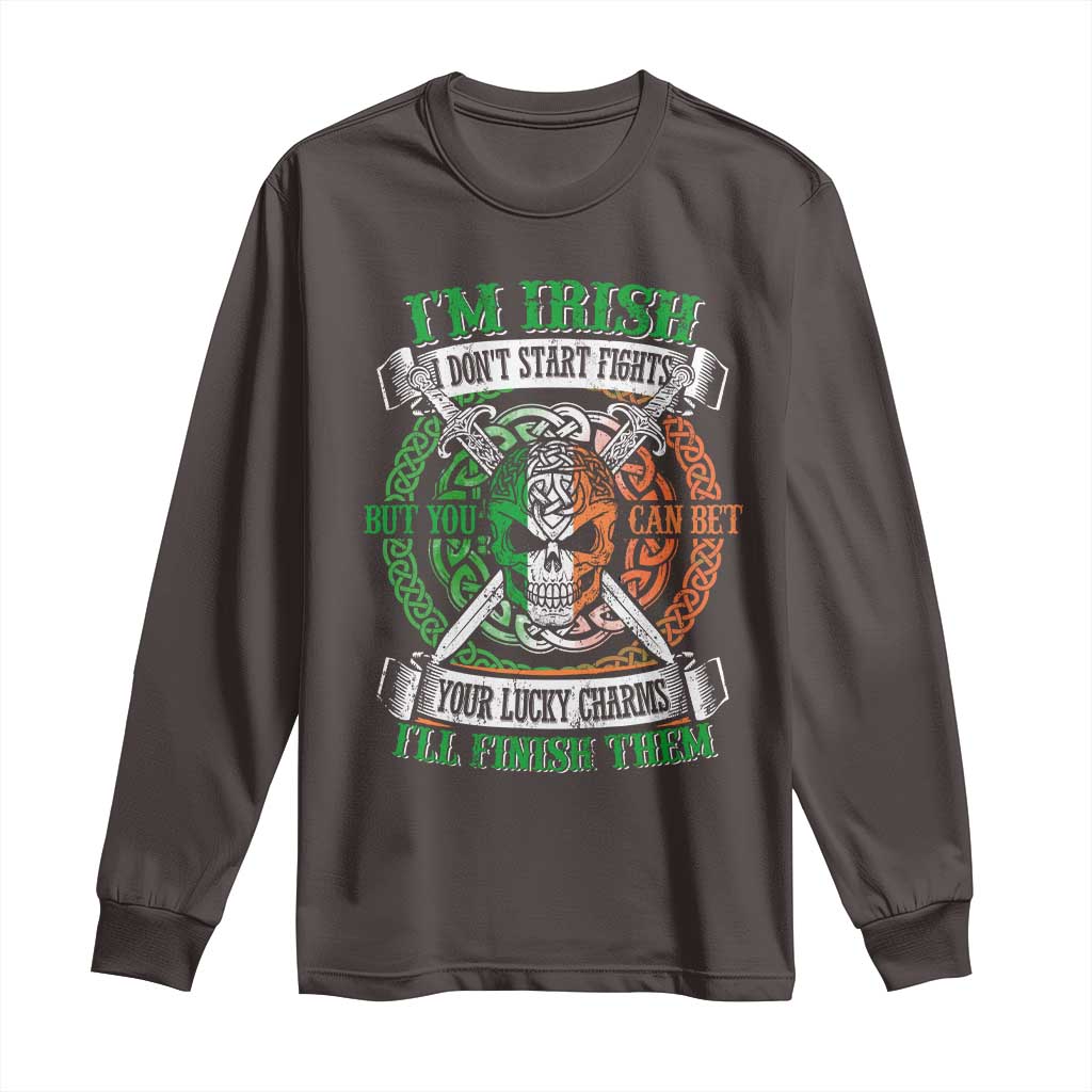 Irish Pride Long Sleeve Shirt You Can Bet Your Lucky Charms I'll Finish Them
