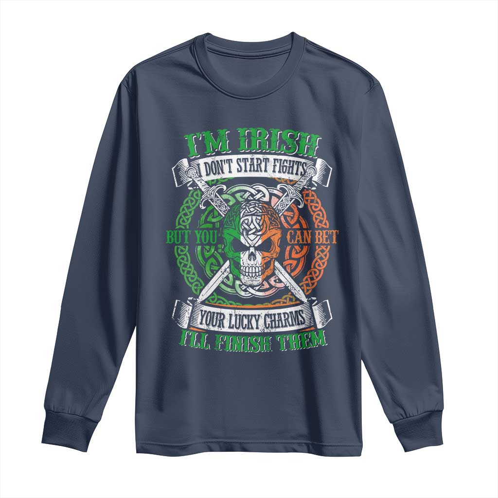 Irish Pride Long Sleeve Shirt You Can Bet Your Lucky Charms I'll Finish Them