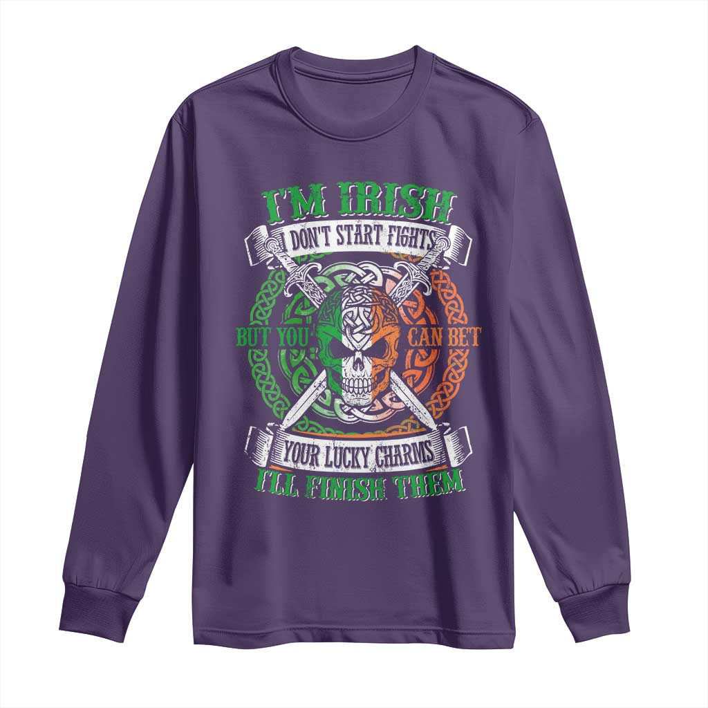 Irish Pride Long Sleeve Shirt You Can Bet Your Lucky Charms I'll Finish Them
