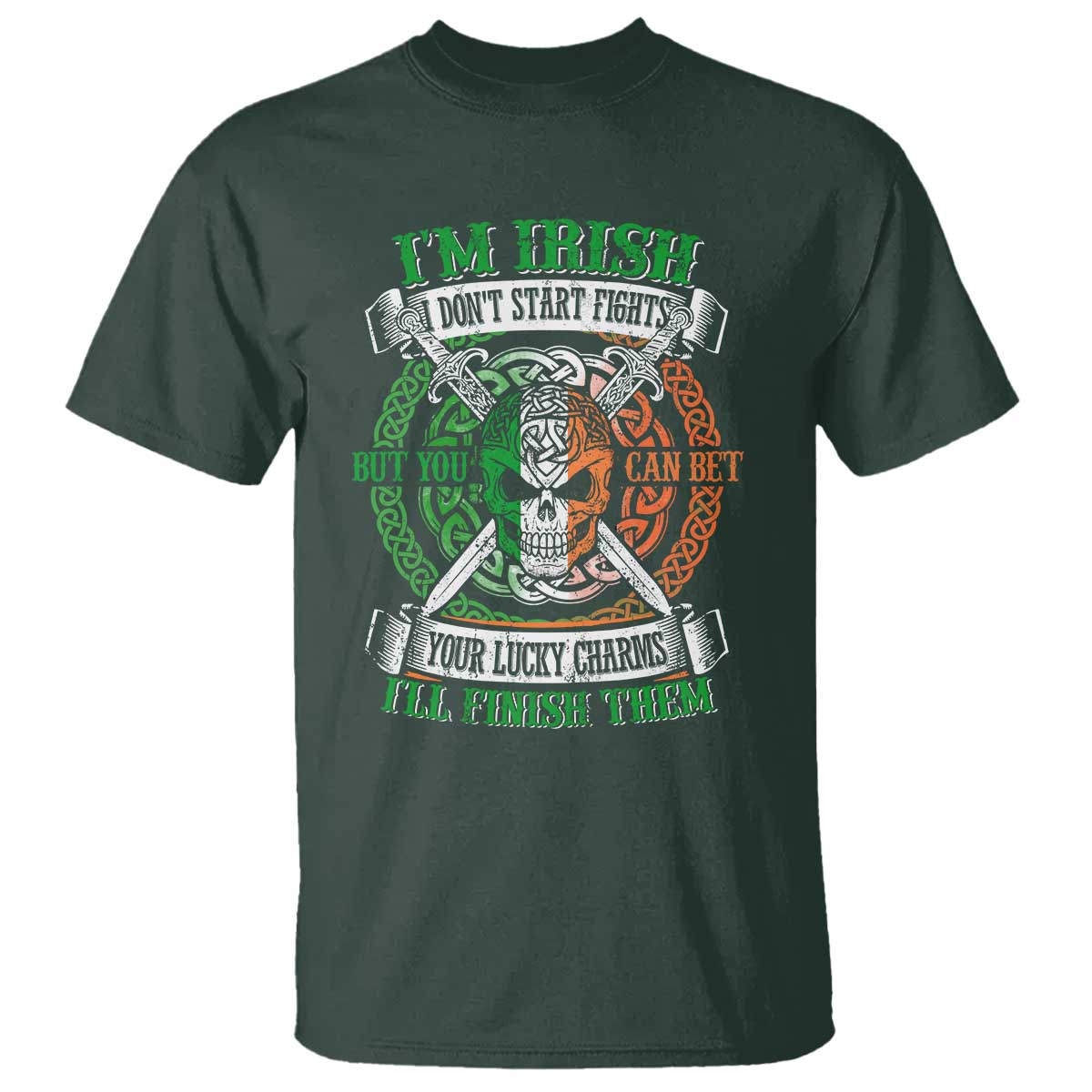 Irish Pride T Shirt You Can Bet Your Lucky Charms I'll Finish Them