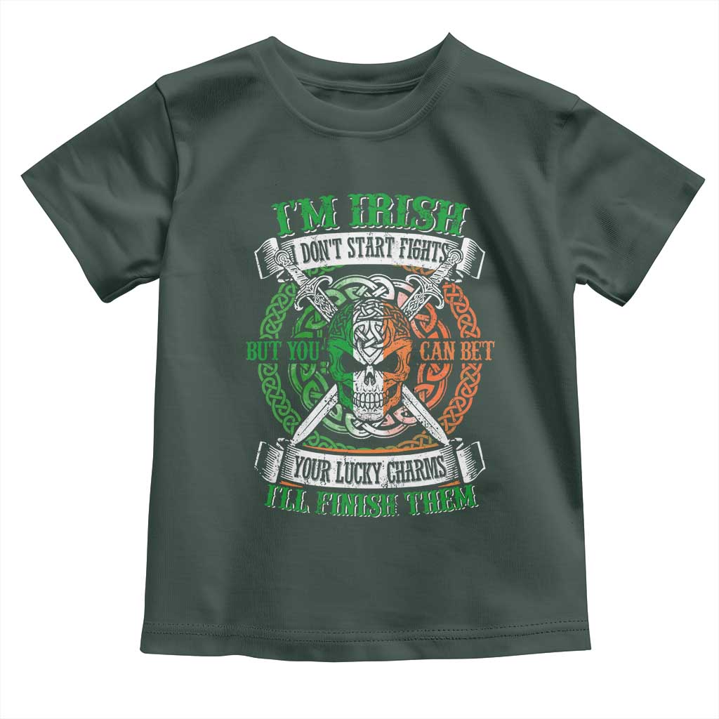 Irish Pride Toddler T Shirt You Can Bet Your Lucky Charms I'll Finish Them