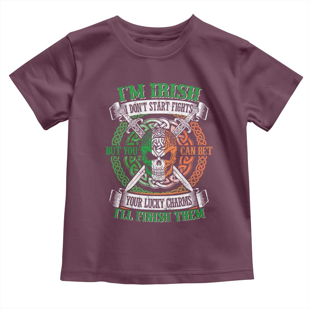 Irish Pride Toddler T Shirt You Can Bet Your Lucky Charms I'll Finish Them