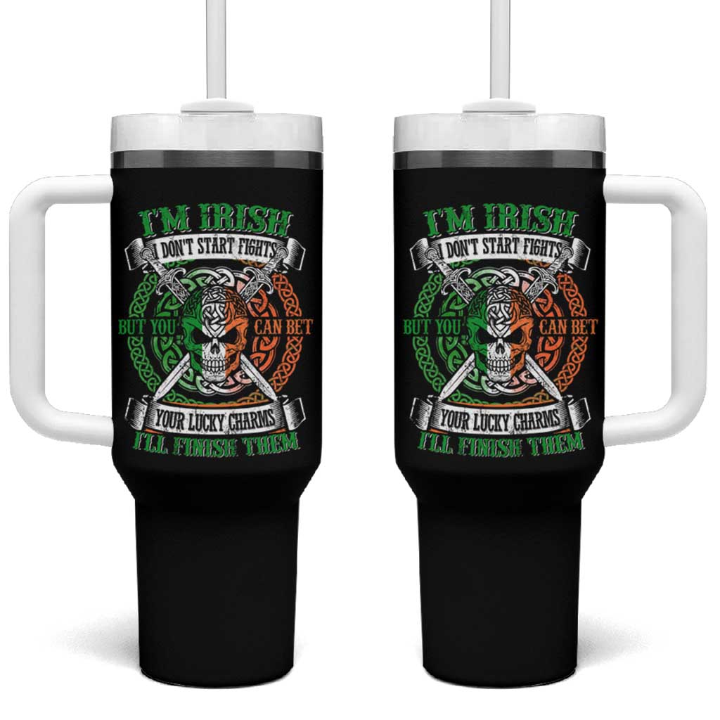 Irish Pride Tumbler With Handle You Can Bet Your Lucky Charms I'll Finish Them
