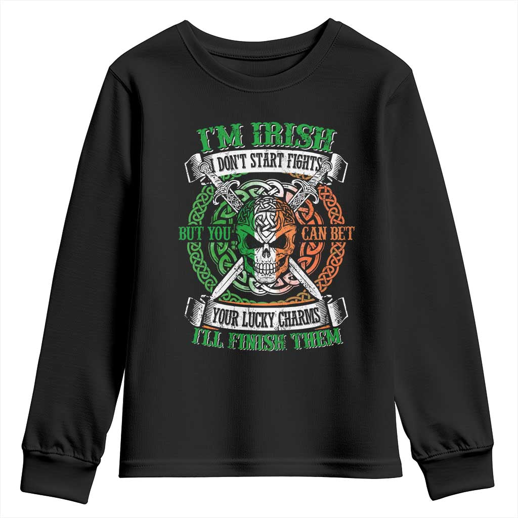Irish Pride Youth Sweatshirt You Can Bet Your Lucky Charms I'll Finish Them