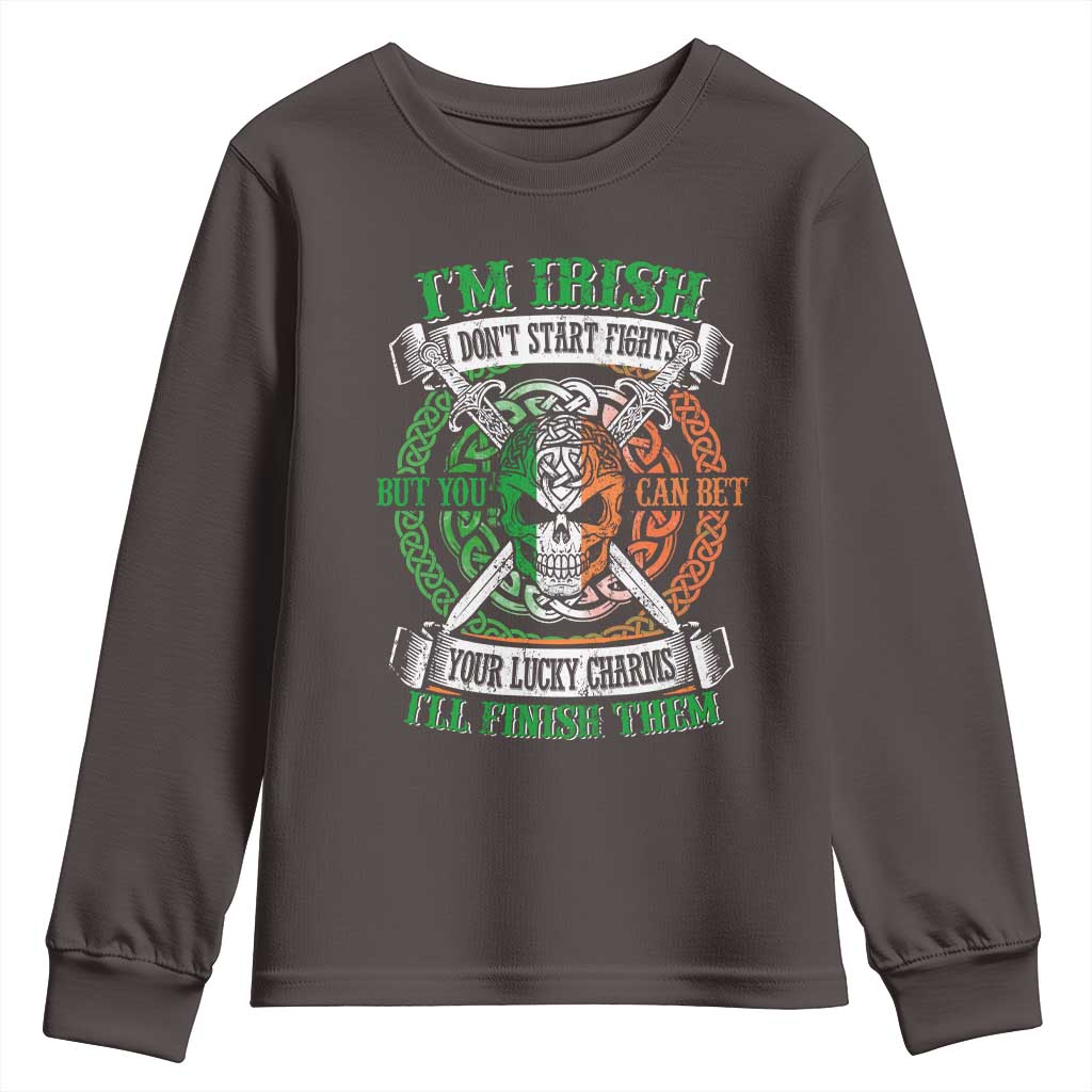 Irish Pride Youth Sweatshirt You Can Bet Your Lucky Charms I'll Finish Them