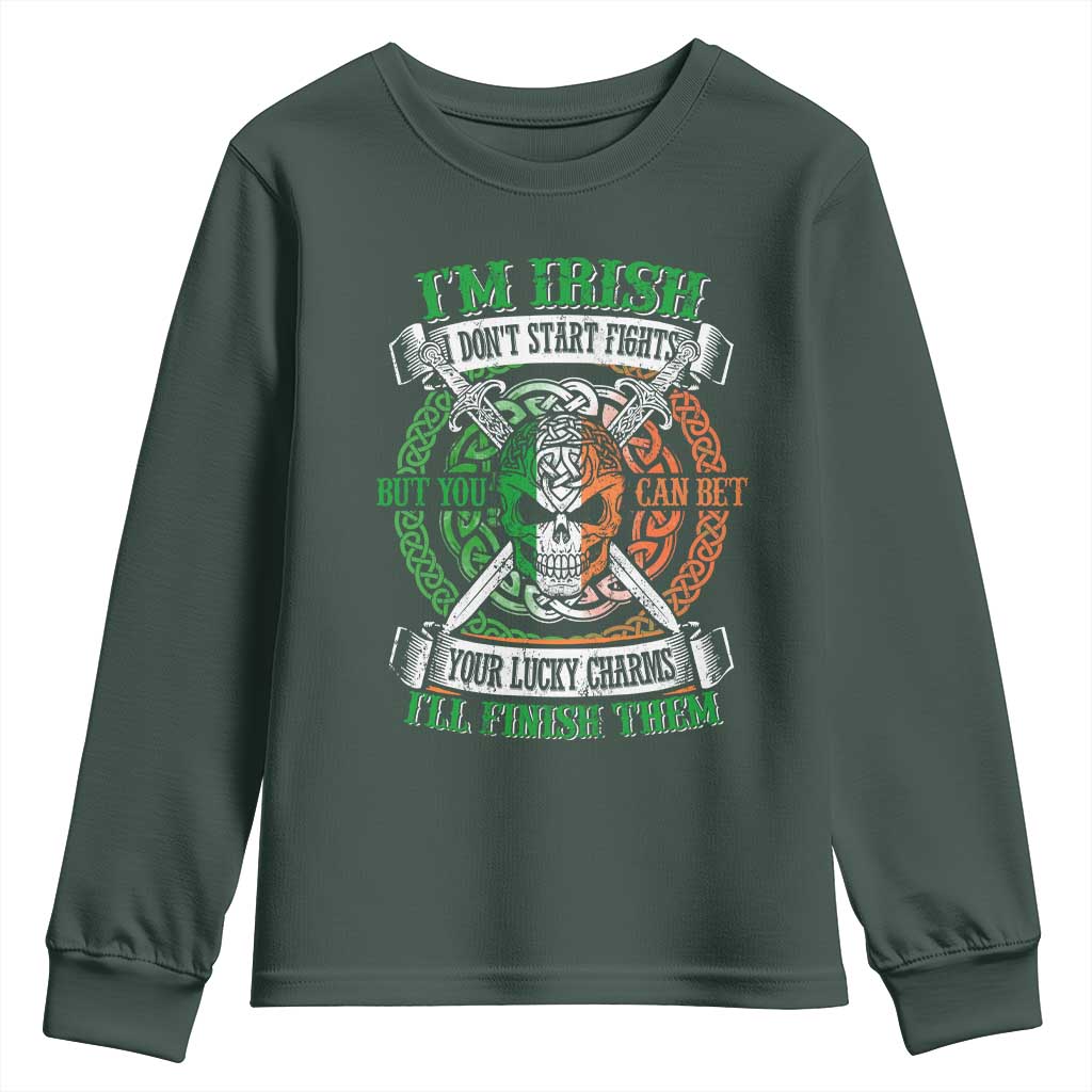 Irish Pride Youth Sweatshirt You Can Bet Your Lucky Charms I'll Finish Them