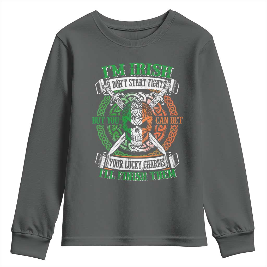 Irish Pride Youth Sweatshirt You Can Bet Your Lucky Charms I'll Finish Them