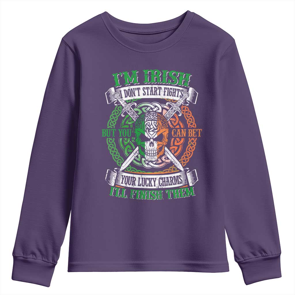 Irish Pride Youth Sweatshirt You Can Bet Your Lucky Charms I'll Finish Them