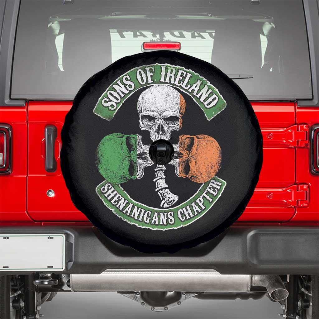 Irish Pride Spare Tire Cover Sons Of Ireland Shenanigans Chapter Skull Shamrock