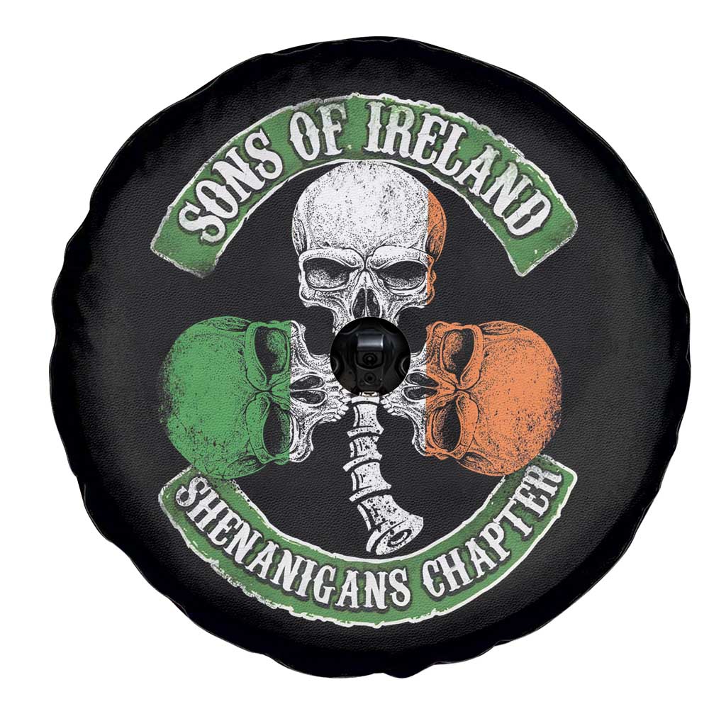 Irish Pride Spare Tire Cover Sons Of Ireland Shenanigans Chapter Skull Shamrock