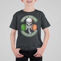Irish Pride T Shirt For Kid Sons Of Ireland Shenanigans Chapter Skull Shamrock