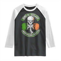 Irish Pride Raglan Shirt Sons Of Ireland Shenanigans Chapter Skull Shamrock