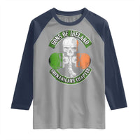 Irish Pride Raglan Shirt Sons Of Ireland Shenanigans Chapter Skull Shamrock