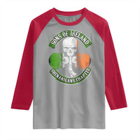Irish Pride Raglan Shirt Sons Of Ireland Shenanigans Chapter Skull Shamrock