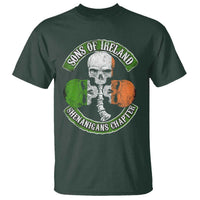 Irish Pride T Shirt Sons Of Ireland Shenanigans Chapter Skull Shamrock
