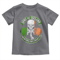 Irish Pride Toddler T Shirt Sons Of Ireland Shenanigans Chapter Skull Shamrock