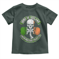 Irish Pride Toddler T Shirt Sons Of Ireland Shenanigans Chapter Skull Shamrock