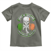 Irish Pride Toddler T Shirt Sons Of Ireland Shenanigans Chapter Skull Shamrock