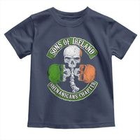 Irish Pride Toddler T Shirt Sons Of Ireland Shenanigans Chapter Skull Shamrock