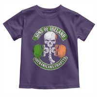 Irish Pride Toddler T Shirt Sons Of Ireland Shenanigans Chapter Skull Shamrock