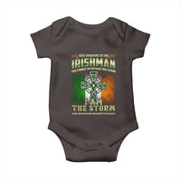 Irish Pride Baby Onesie Irish Warrior I Am The Storm The Irishman Whispers Back