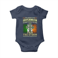 Irish Pride Baby Onesie Irish Warrior I Am The Storm The Irishman Whispers Back