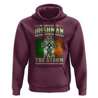 Irish Pride Hoodie Irish Warrior I Am The Storm The Irishman Whispers Back
