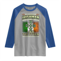 Irish Pride Raglan Shirt Irish Warrior I Am The Storm The Irishman Whispers Back
