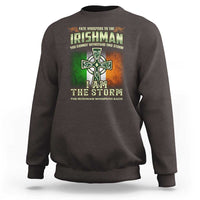 Irish Pride Sweatshirt Irish Warrior I Am The Storm The Irishman Whispers Back