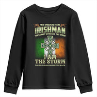 Irish Pride Youth Sweatshirt Irish Warrior I Am The Storm The Irishman Whispers Back