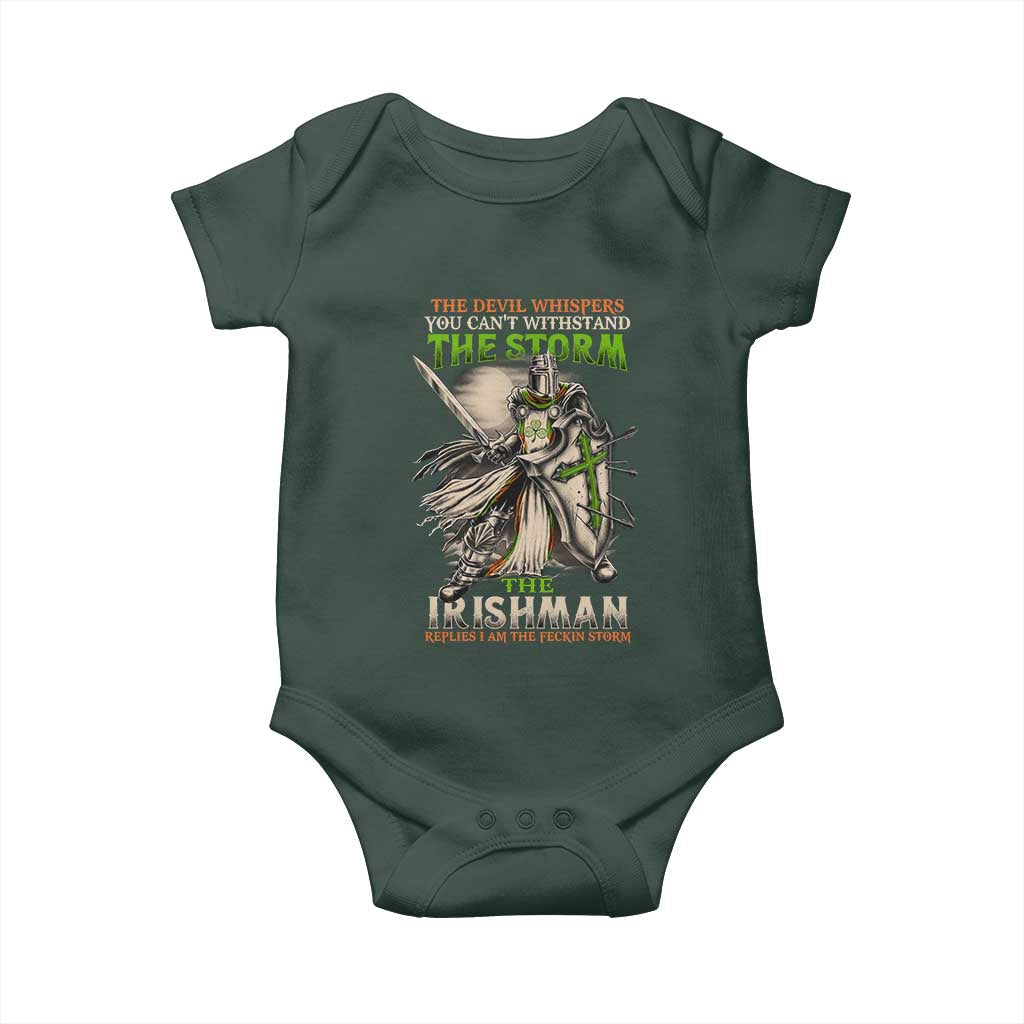 Irish Pride Baby Onesie Irish Warrior I Am The Feckin Storm