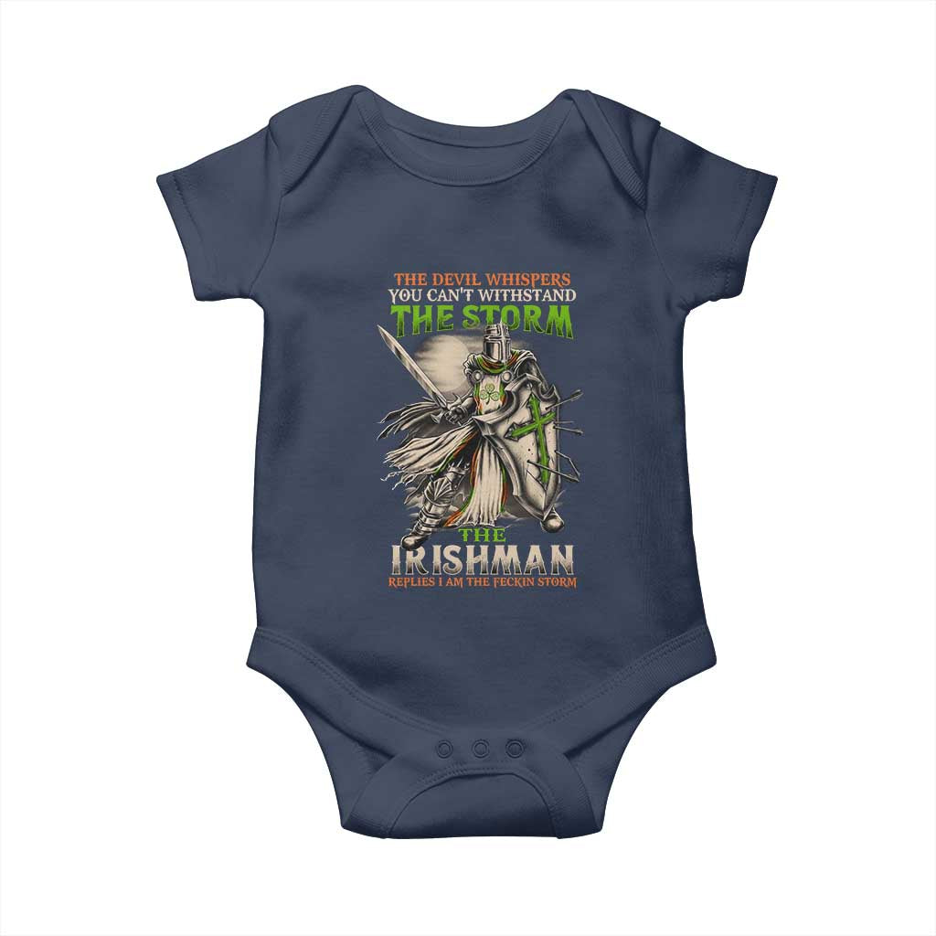 Irish Pride Baby Onesie Irish Warrior I Am The Feckin Storm