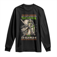 Irish Pride Long Sleeve Shirt Irish Warrior I Am The Feckin Storm