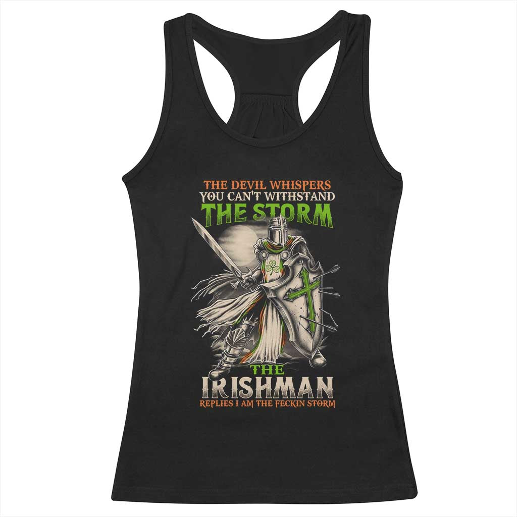 Irish Pride Racerback Tank Top Irish Warrior I Am The Feckin Storm