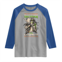 Irish Pride Raglan Shirt Irish Warrior I Am The Feckin Storm