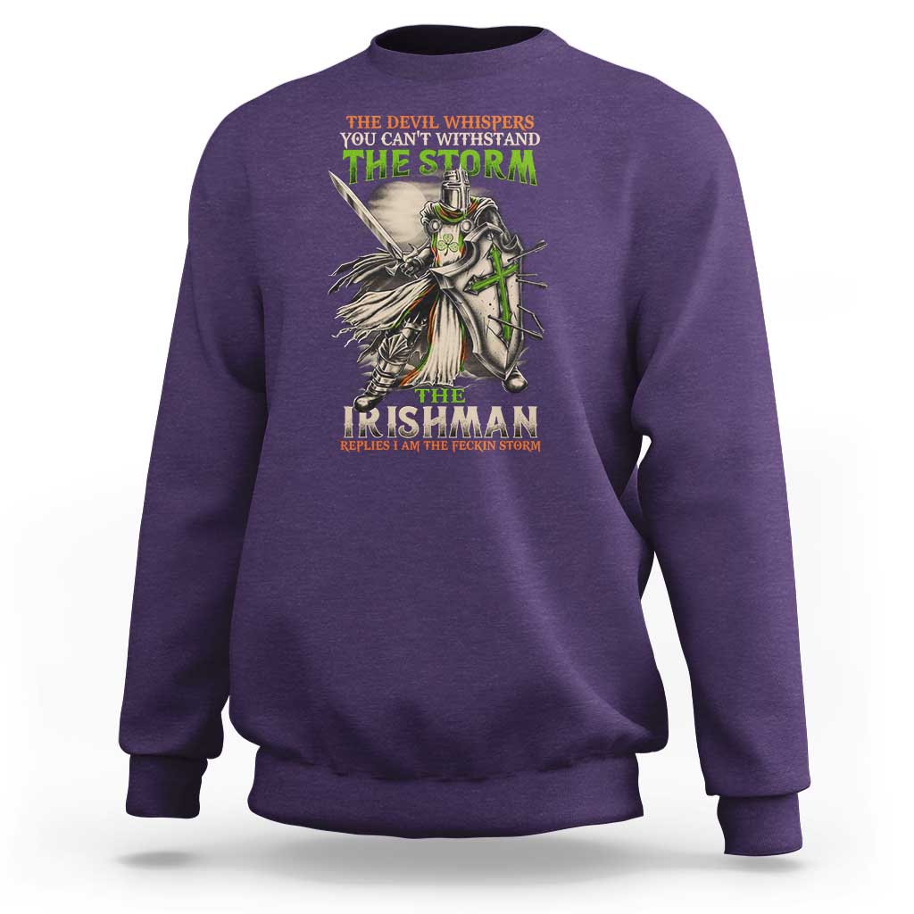 Irish Pride Sweatshirt Irish Warrior I Am The Feckin Storm