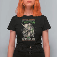 Irish Pride T Shirt For Women Irish Warrior I Am The Feckin Storm