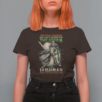 Irish Pride T Shirt For Women Irish Warrior I Am The Feckin Storm
